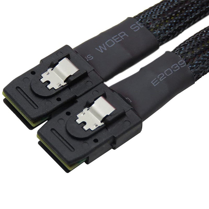 6FT Internal Mini SAS Cable 36pin SFF-8087 to SFF-8087 Cable, 190cm, Black